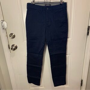 Express Slim Blue Chinos Cotton Blend Size 29 x 32